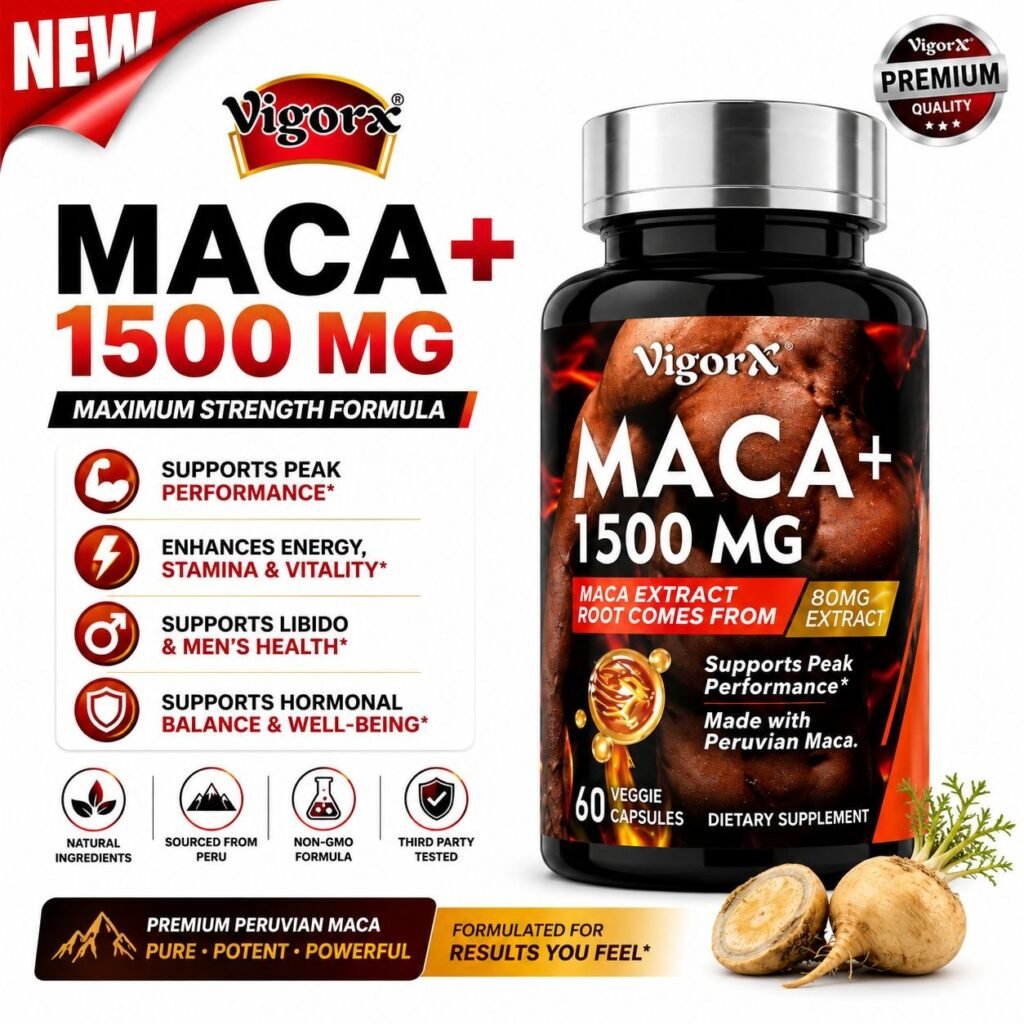VigorX Maca+ 1500mg